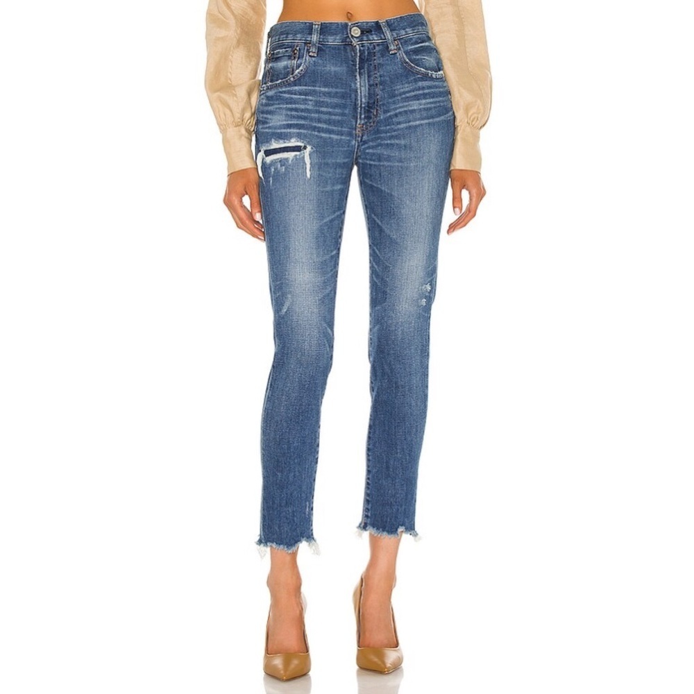 Moussy Hammond High Rise Jeans in Blue